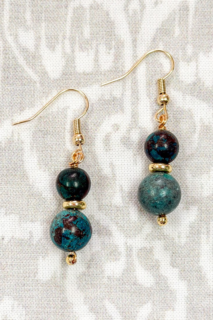 Ruthie Earring - Green Turquoise
