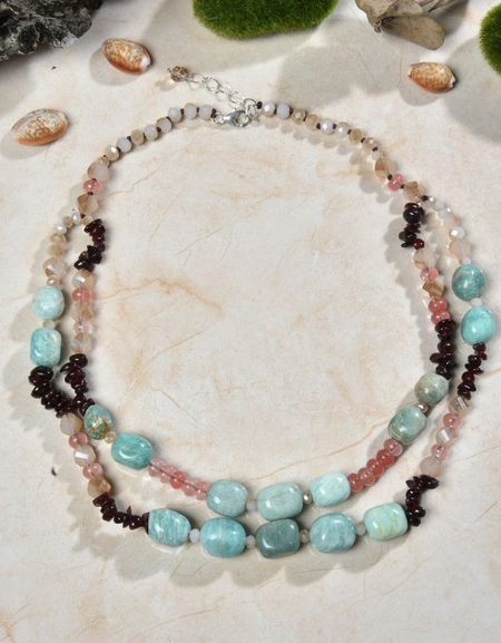 Amazonite Nugget Necklace