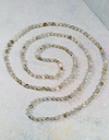 36" 4mm Infinity Squared Micro-cut Labradorite Necklace