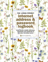 Wildflower Garden Large Internet Address & Password Logbook
