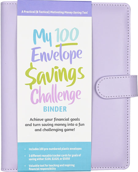 My 100 Envelope Savings Challenge Binder
