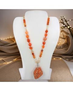 Carnelian Pendant Necklace