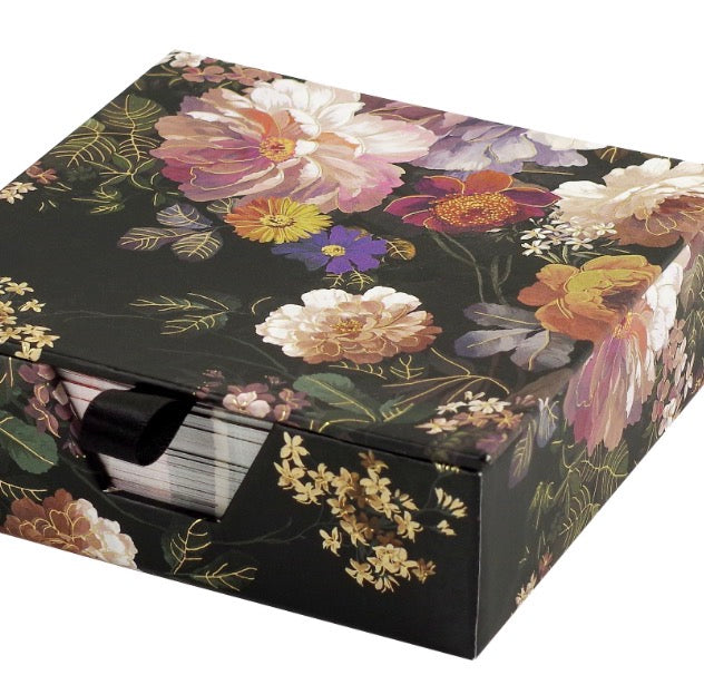 Midnight Floral Desk Notes