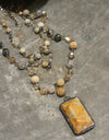 Just Beads Layered Natural Stone Necklace