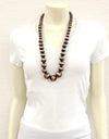 Very-big 30" Graduated Copper Western Bead Necklace