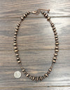 24" Copper Western Bead Necklace