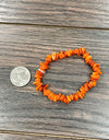 Oyster Stretch Bracelet - Orange