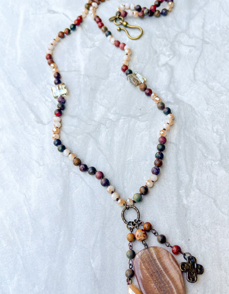 Gizelle Necklace Jasper Mix