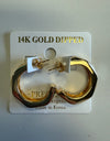 Gold hoop earrings