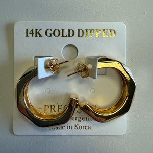 Gold hoop earrings