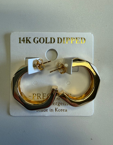 Gold hoop earrings
