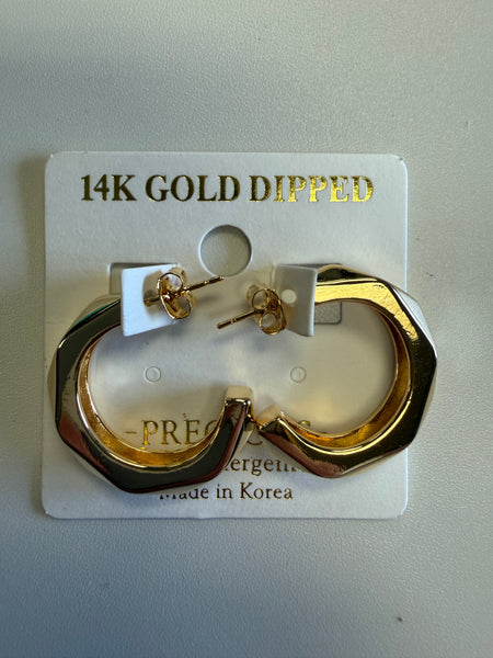 Gold hoop earrings