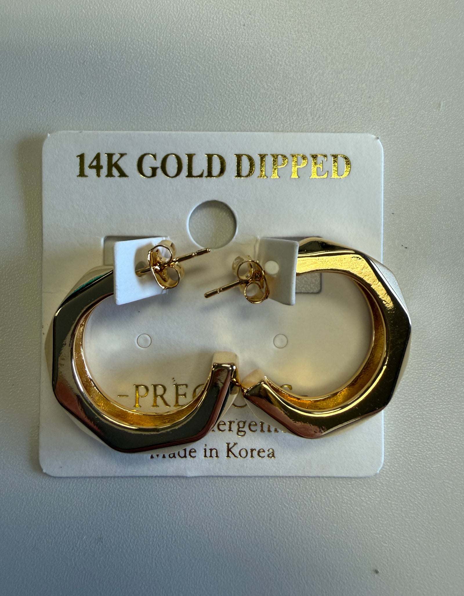 Gold hoop earrings