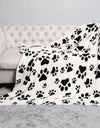 Paw Printed Luxury Soft Throw Blanket