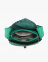 Agnes Press-Lock Satchel w/ Inner Bag & Crossbody Strap - Seafoam