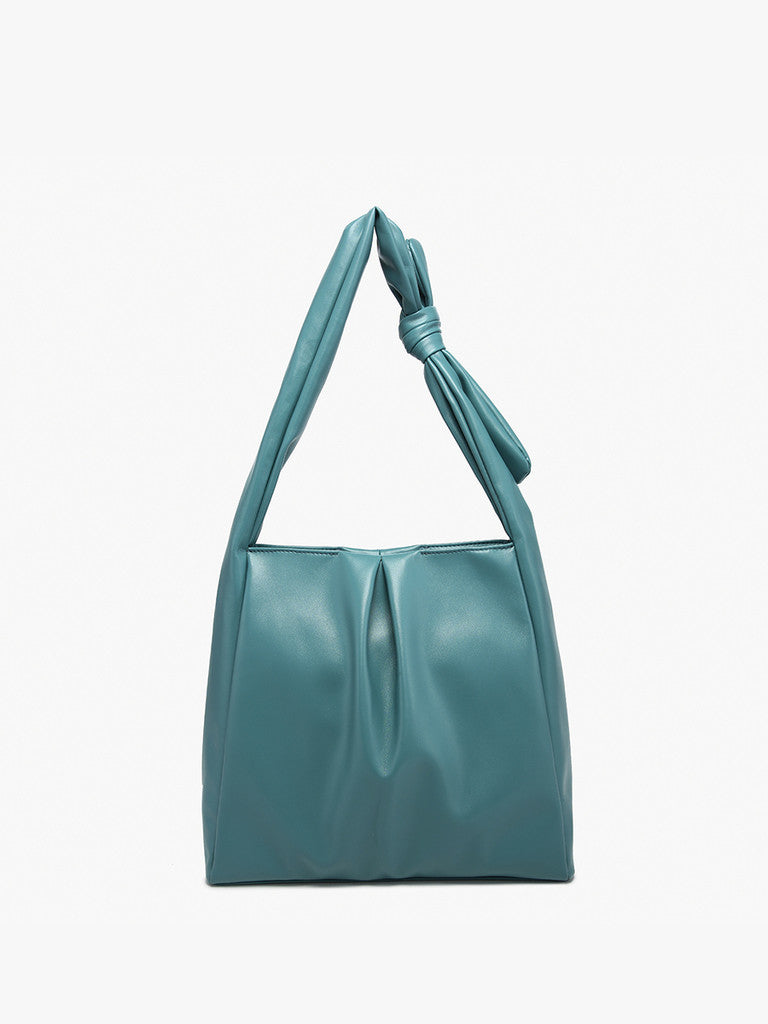 J&C Jolene Pleated Hobo w/Knotted Handle