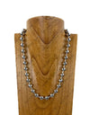 24'' silver metal ball chain Necklace