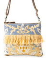 L'Monique Embroidered Crossbody Bag - Yellow