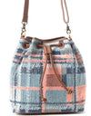 Pastel Desert Sunrise Bucket Bag - blue
