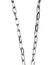 Necklace -  SIMPLE CHAIN W/RING & STACKED CROSSES PENDANT