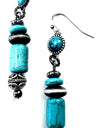 Turquoise Bead Dangle Earrings