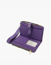 Lark Zip-Top Wallet w/ Wristlet Strap - Dark Purple