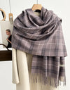 NI Purple Plaid Scarf