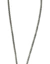 Silver tube chain with cross pendant