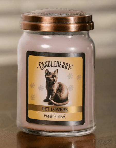 Candleberry Large Jar -  Fresh Feline