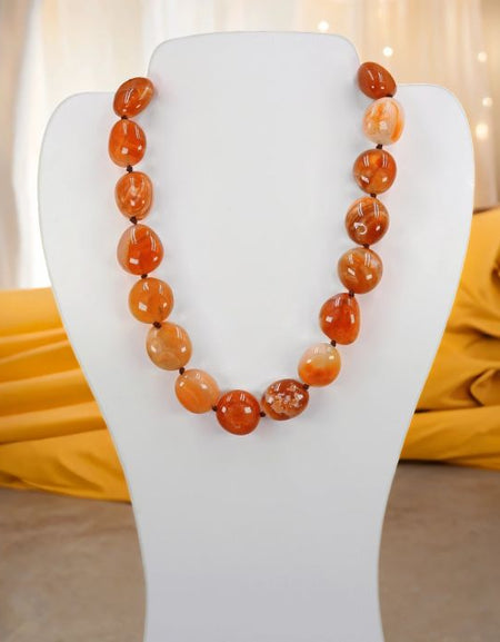 Beaded Carnelian Necklace