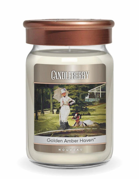 Candleberry Large Jar - Golden Amber Haven