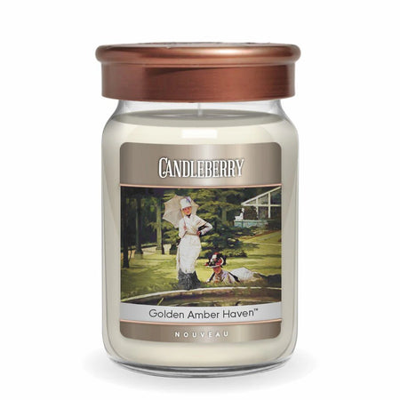 Candleberry Large Jar - Golden Amber Haven