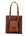 Santa Clara Canyon Stitched Leather Hair-on Bag