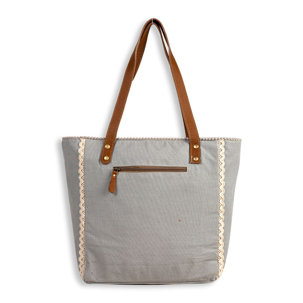 Willow Stream Embroidered Tote Bag