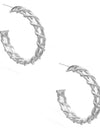 Coiled Hoop Earring - Silver