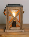 Walnut & Rope Edison Bulb Tart Warmer, Including Safety Timer