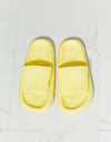 MMShoes Arms Around Me Open Toe Slide in Yellow