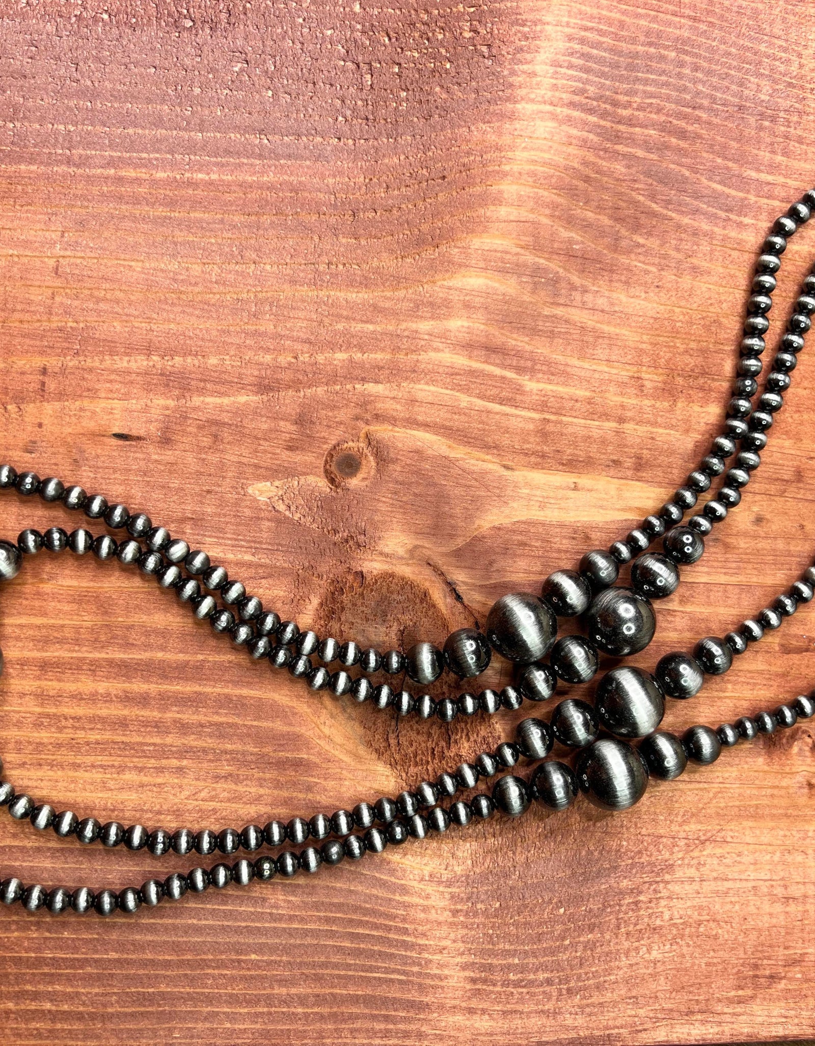 Navajo Style Pearl Layered Necklace