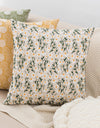 3-Pack Botanical Embroidery Decorative Throw Pillow Cases