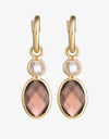 Geometric Crystal Drop Earrings