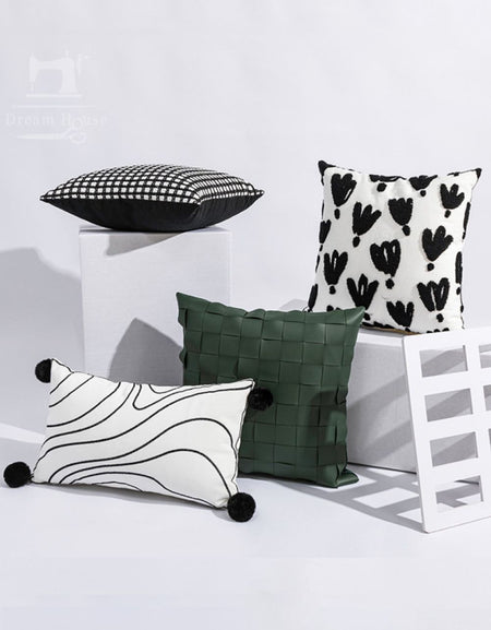 4-Pack Zip Closure Decorative Throw Pillow Cases