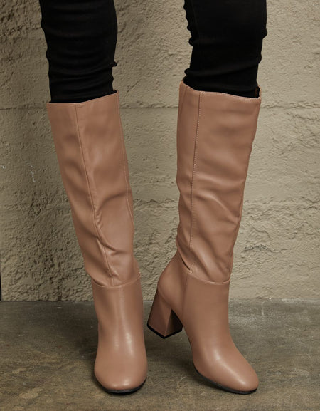East Lion Corp Block Heel Knee High Boots