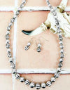 Silvertone Linwood Long Beaded Necklace