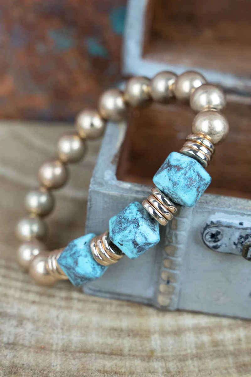 Multi-Bead Ivybridge Stretch Bracelet