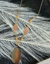 Shadowfen brown bead disk necklace