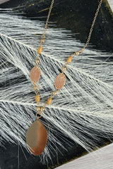 Shadowfen brown bead disk necklace