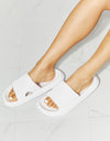 MMShoes Arms Around Me Open Toe Slide in White