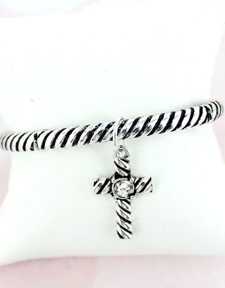 Twisted Cross Stretch Bracelet