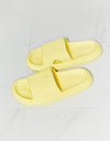 MMShoes Arms Around Me Open Toe Slide in Yellow