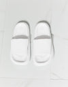 MMShoes Arms Around Me Open Toe Slide in White